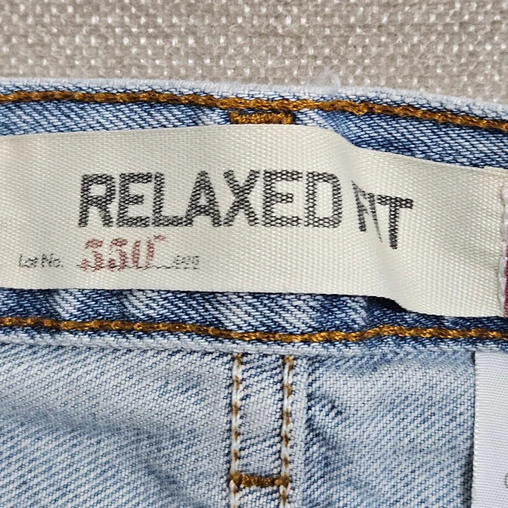 Levi's 550 Relaxed Fit Men 36x30 Light Blue Denim Tapered Leg Jeans Vintage Y2K